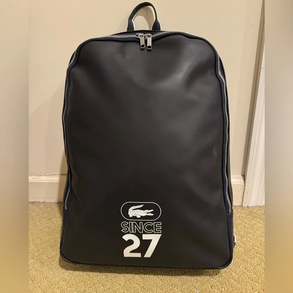 Lacoste | Bags | Lacoste Leather Backpack New Never Used  display picture 1